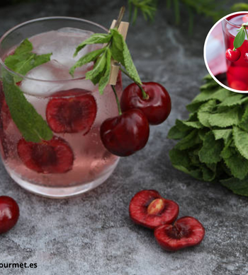 Spritzer de Cereza y Tomillo, una bebida perfecta para el verano.